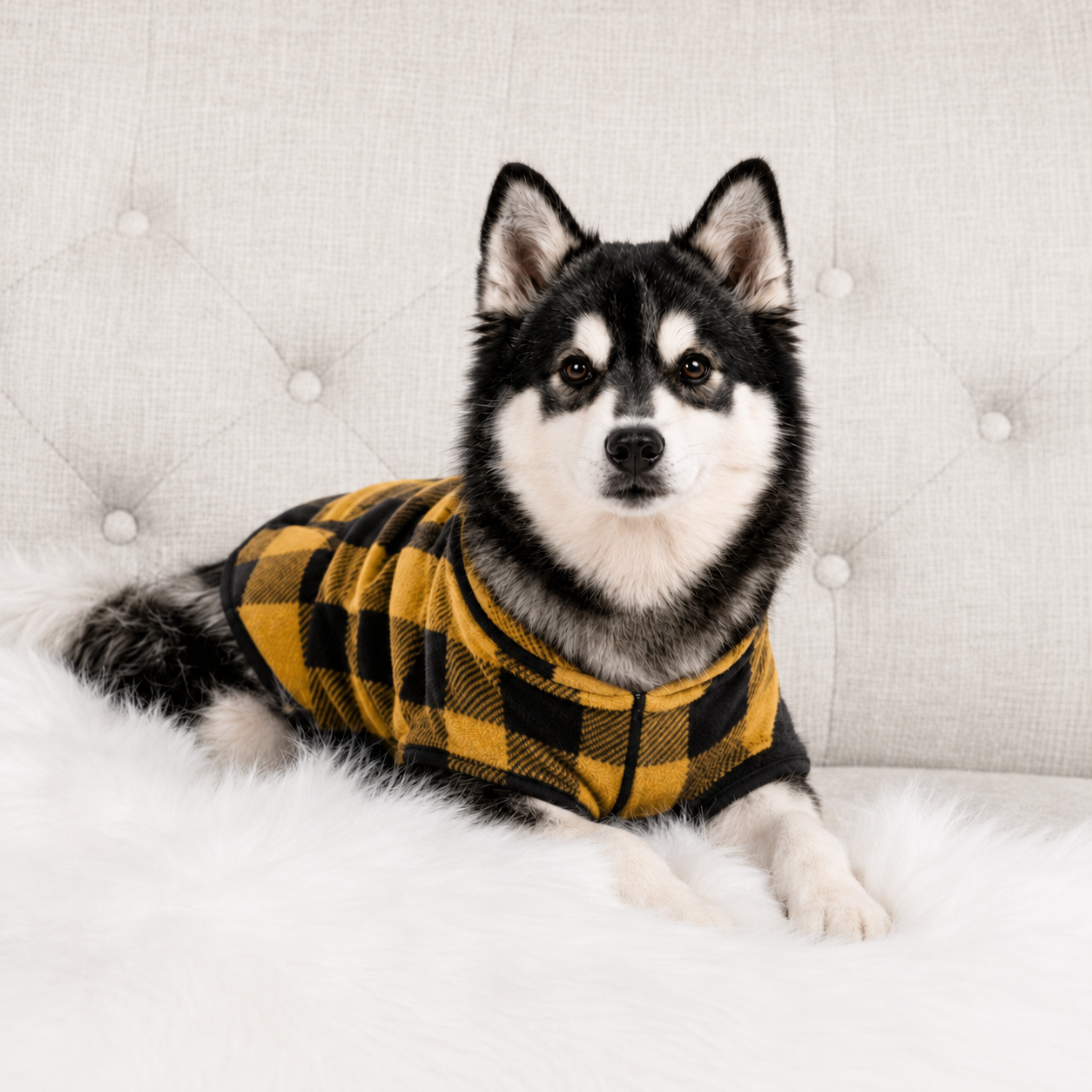Buffalo Check Double Fleece Vest